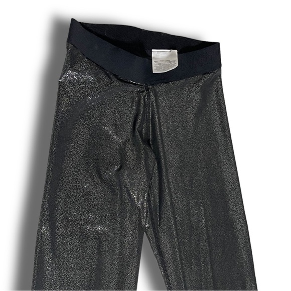 𝅺sparkling Nike 27” Running Leggings Tights Black / Silver Size Extra Small - Picture 9 of 12
